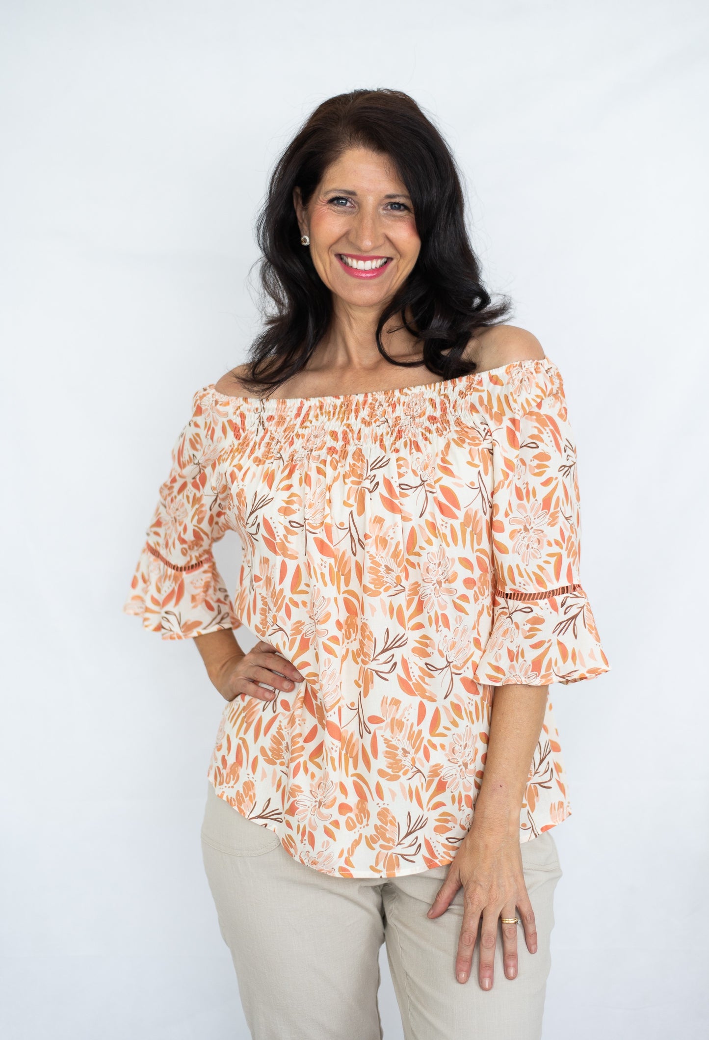 Blossom Shirred Top