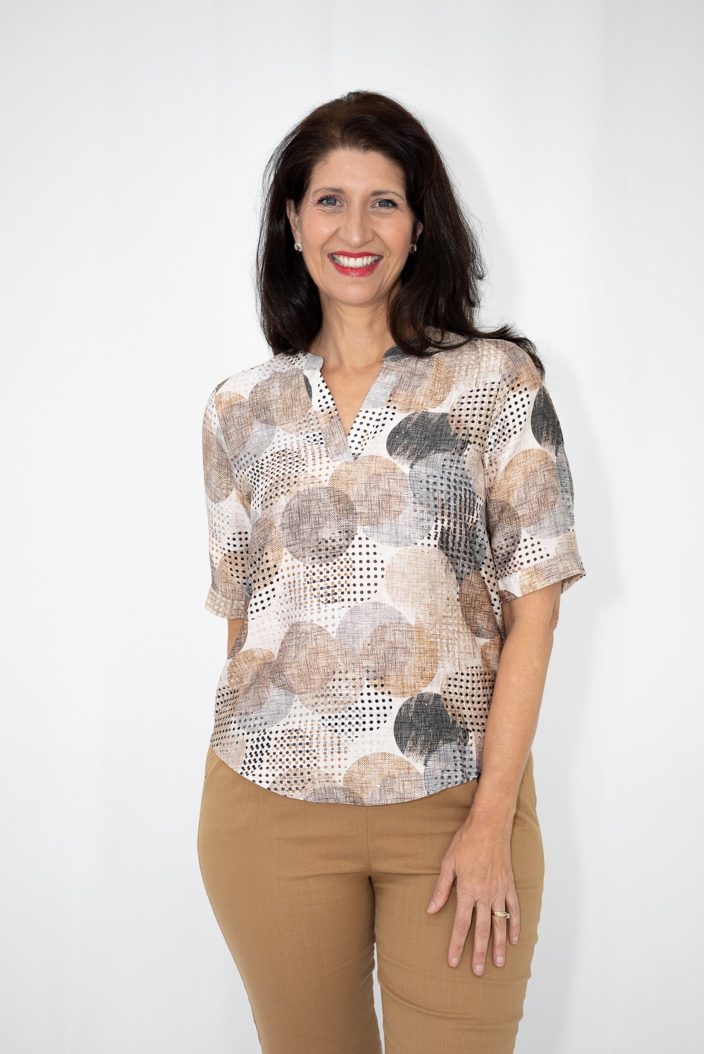 Glitter Polka Yoke Top