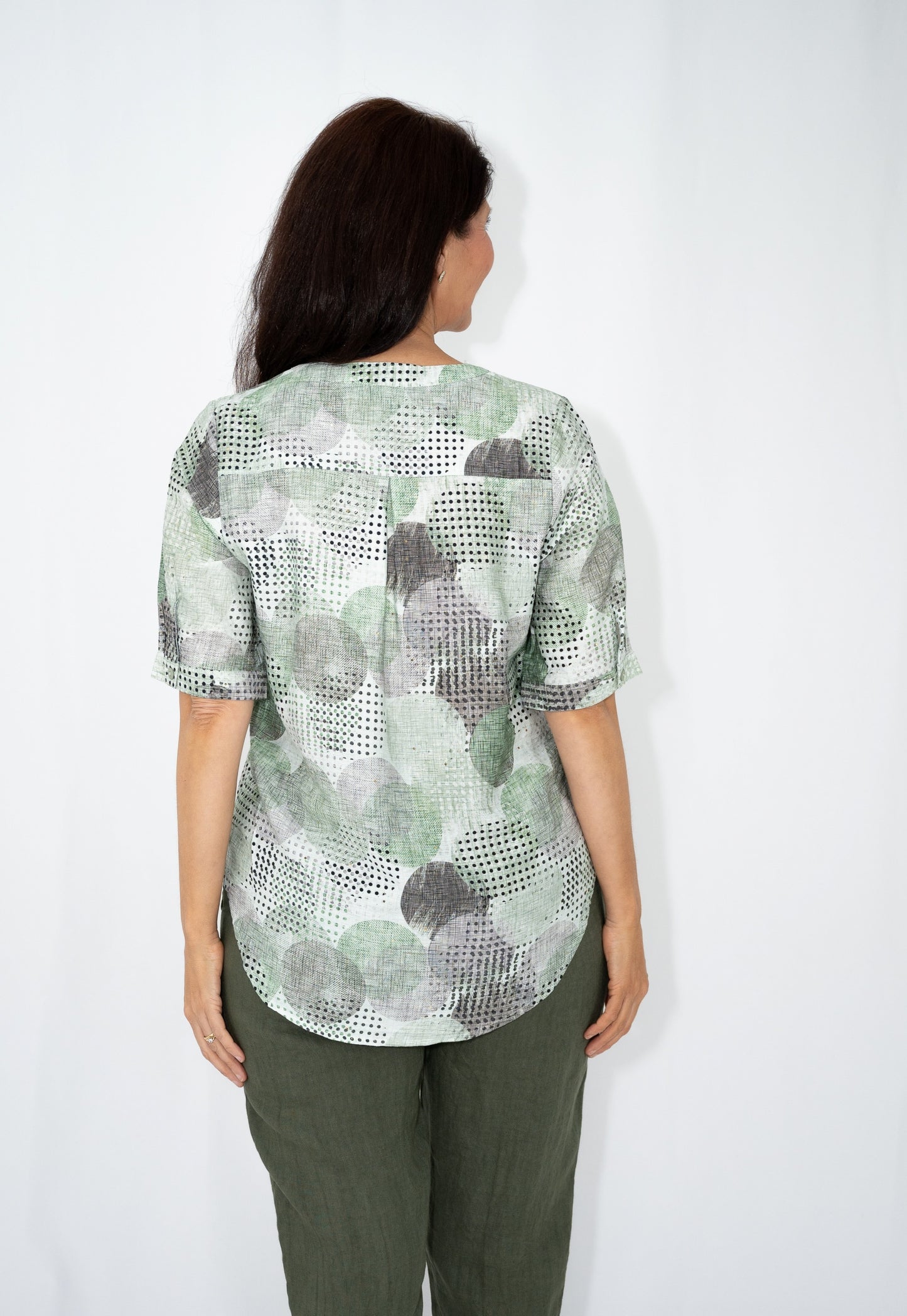 Glitter Polka Yoke Top