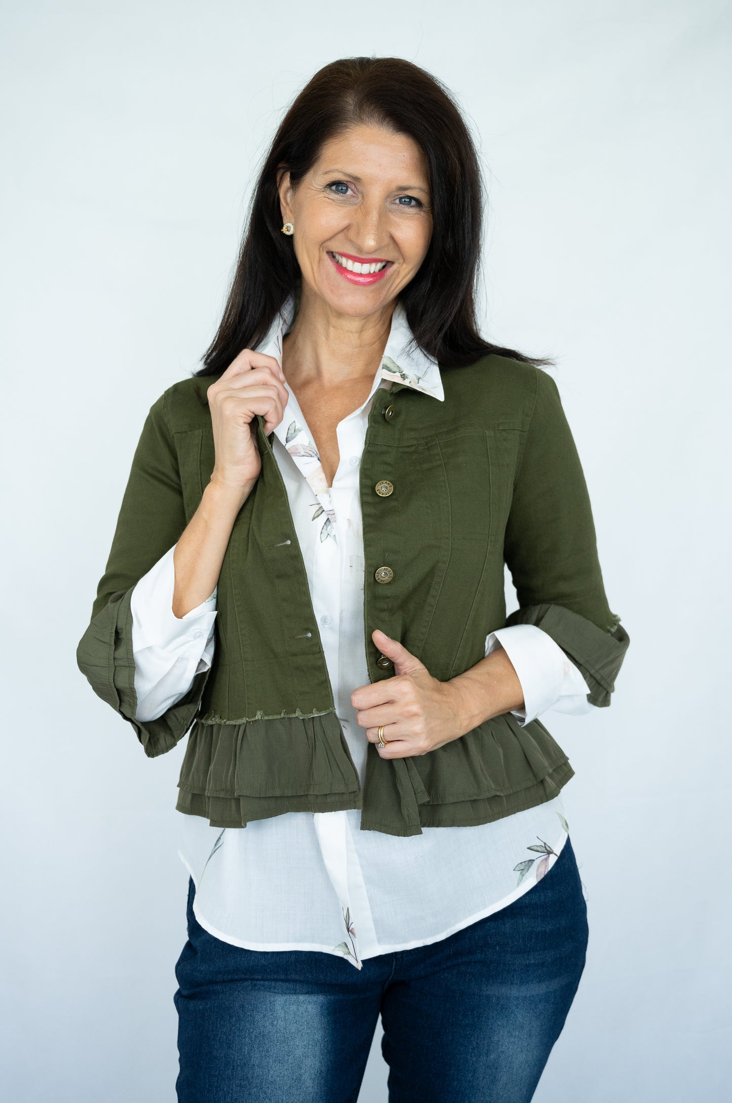 Frill Denim Jacket