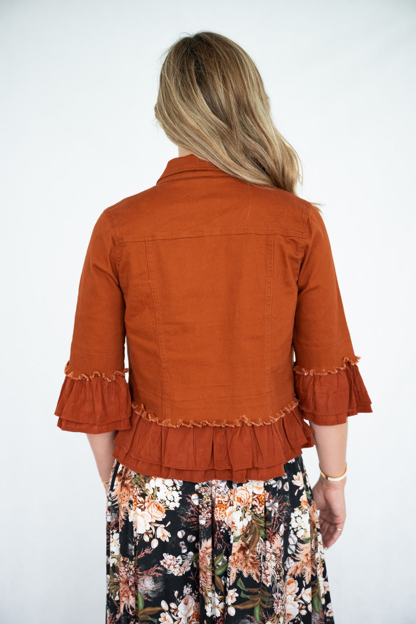 Frill Denim Jacket