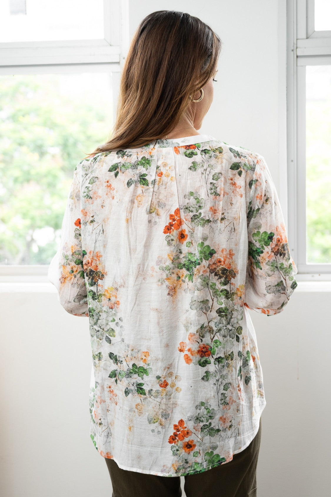 Watercolour Garden Button-Up Shirt