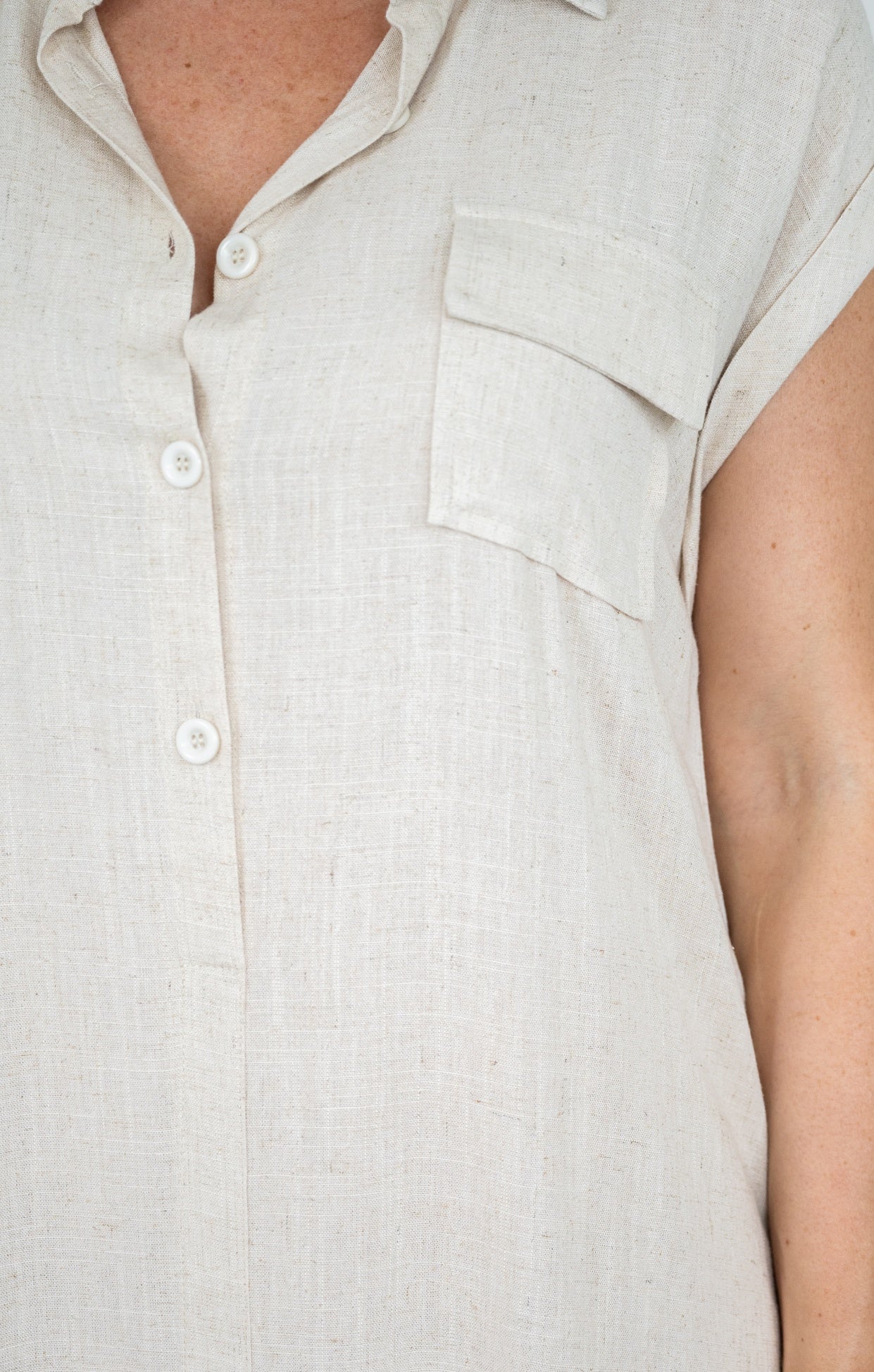 Half-Placket Collared Dress