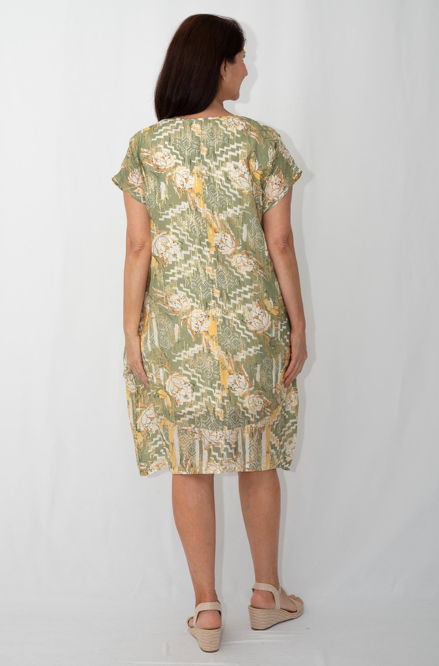 Aztec Garden Pocket Shift Dress