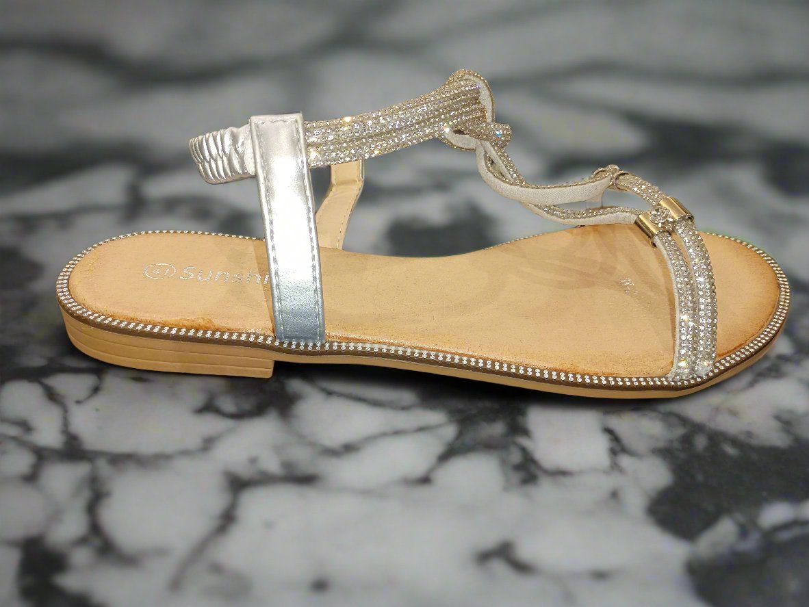 Diamonte Twist Sandals