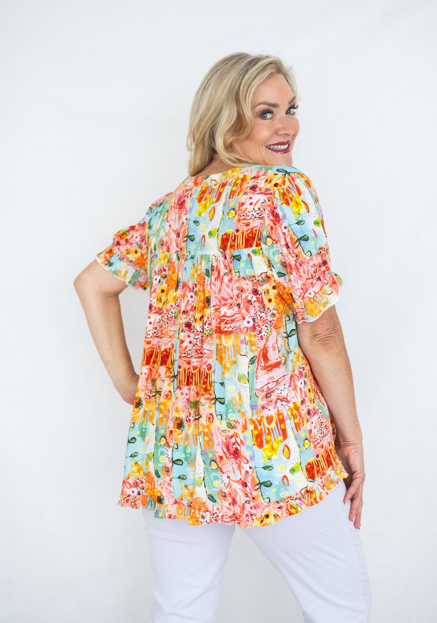 Hot Mess Frill Yoke Top
