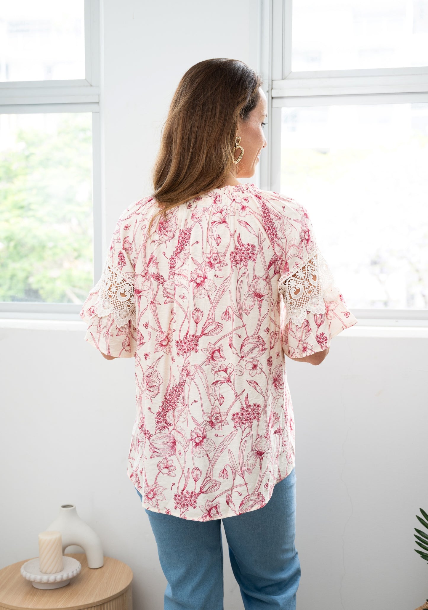 Blooms Lace Bell Top
