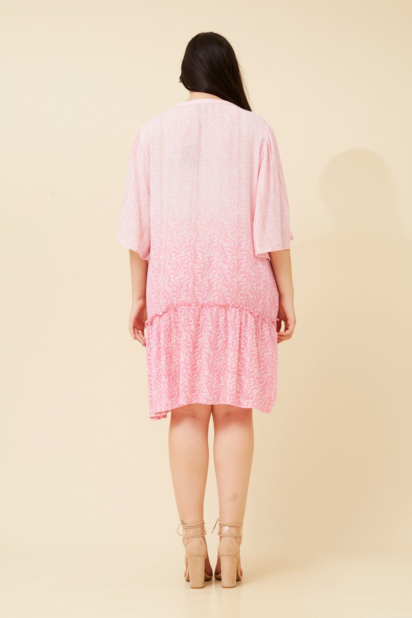 Sequin Vines Drop Waist Dress