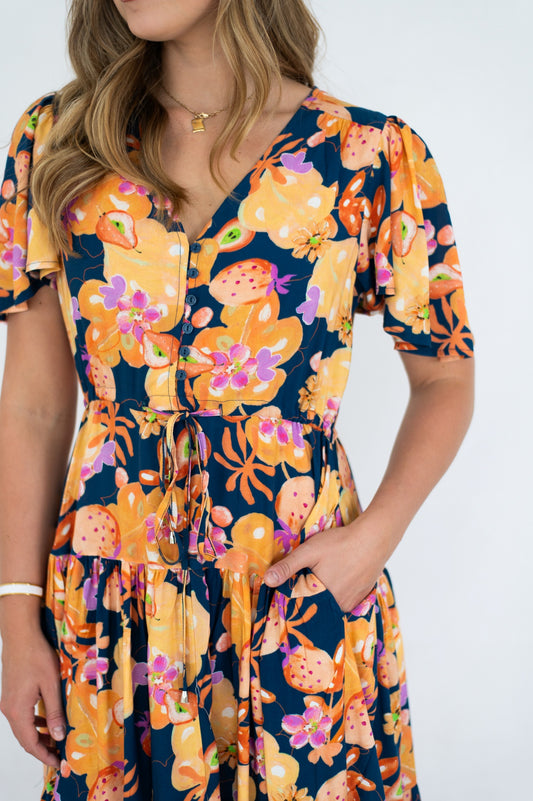 Fruitful Bloom Tiered Dress