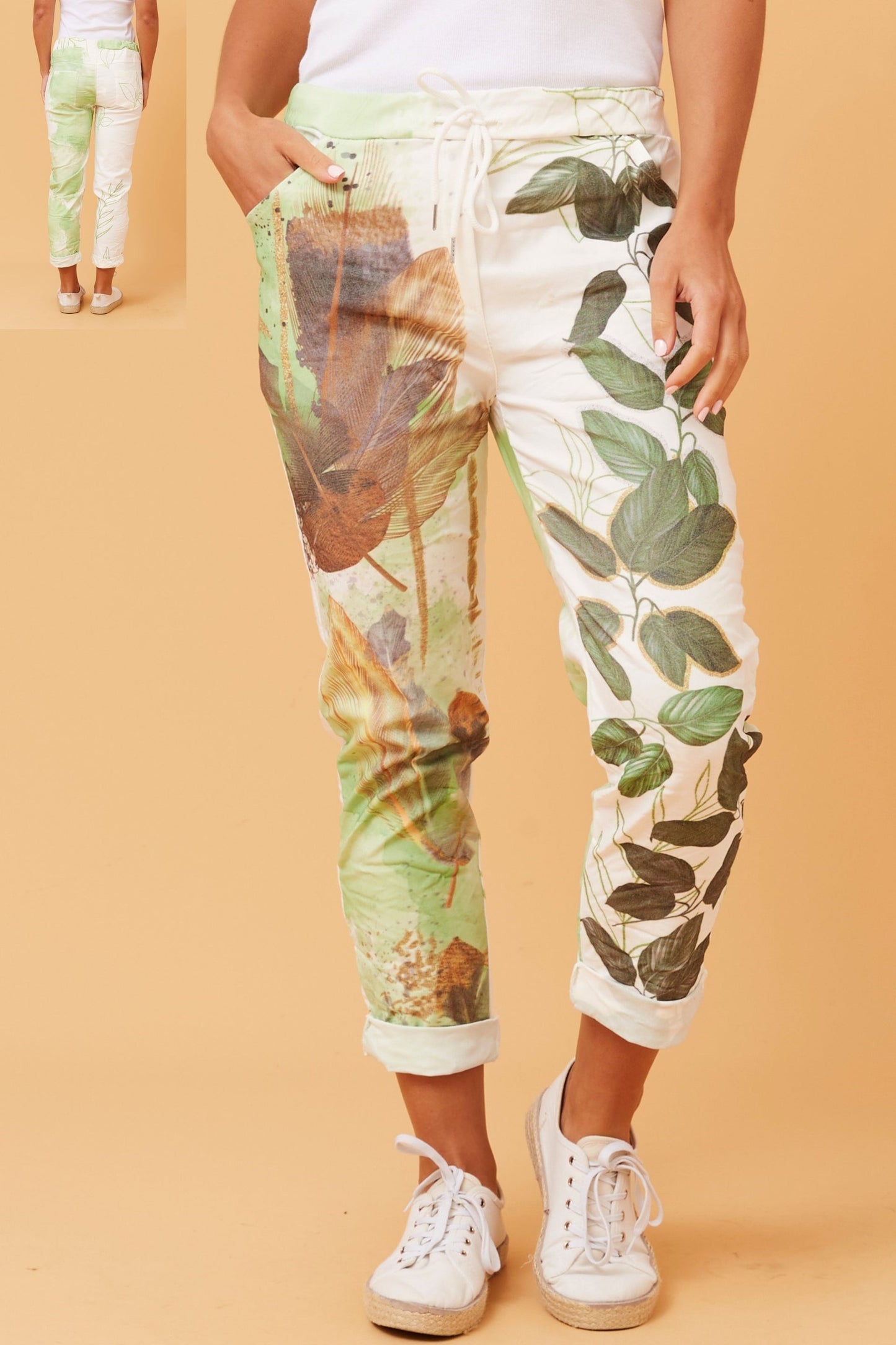 Jungle Vines Italian 7/8 Pants