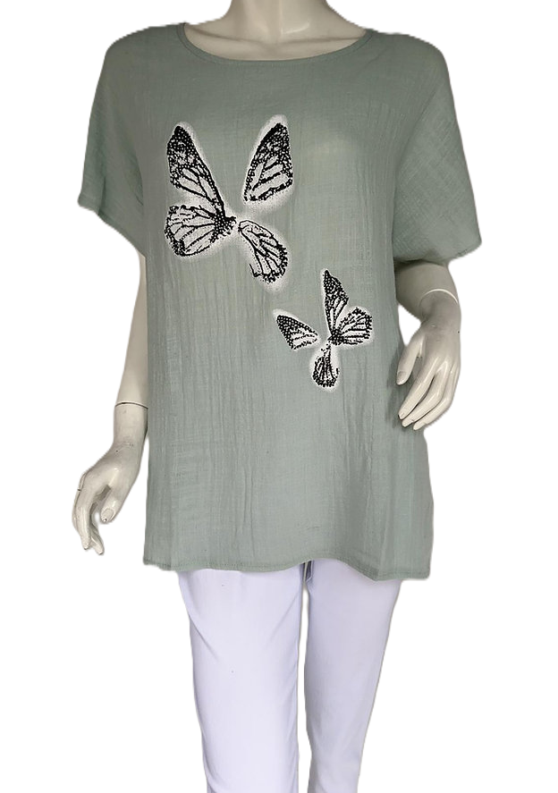 Glitter Butterfly T-Shirt