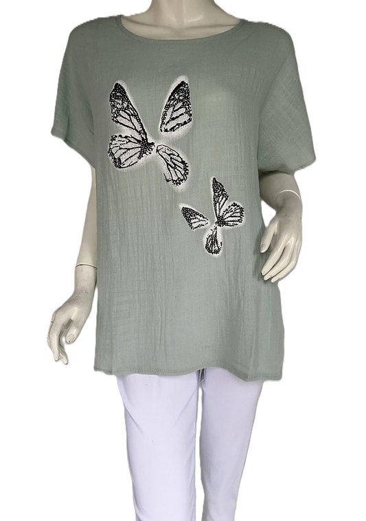 Glitter Butterfly T-Shirt