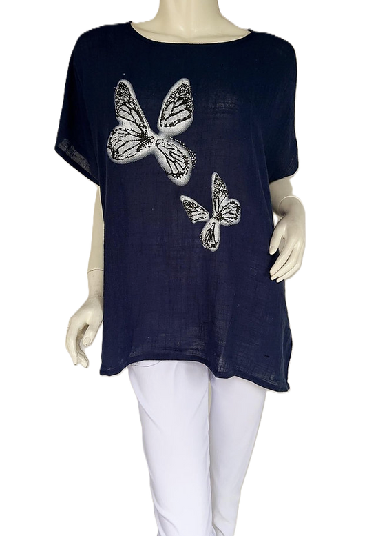 Glitter Butterfly T-Shirt