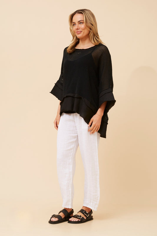 Mesh Italian Top with Cami