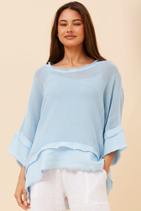 Mesh Italian Top with Cami - NEW!