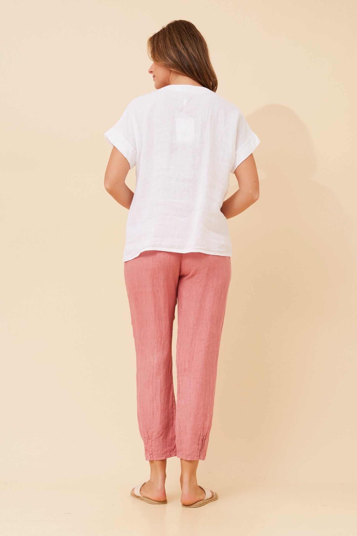 Button Down Italian Cotton Blouse - NEW!