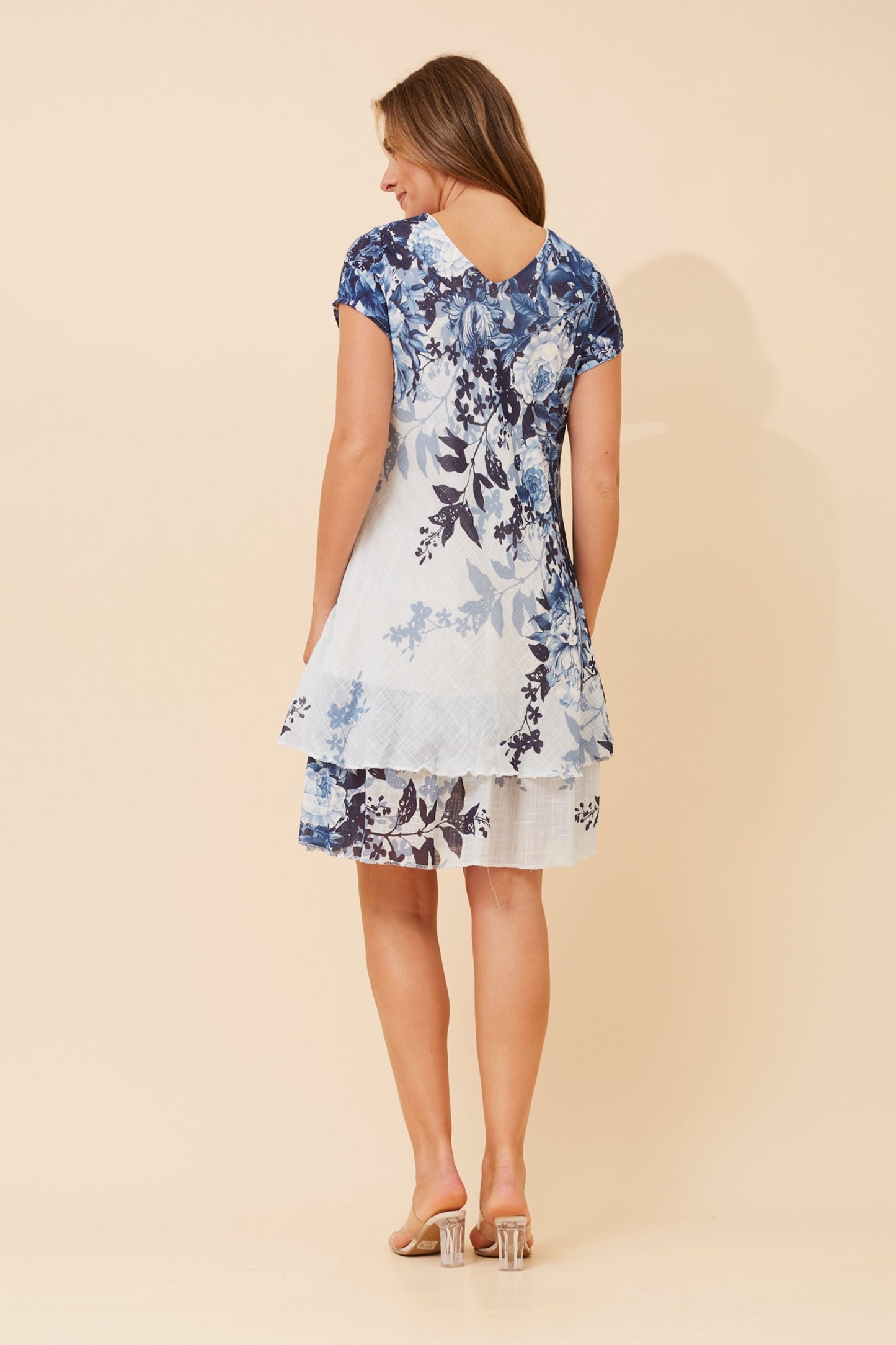 Twilight Garden Layered Short Italian Dress