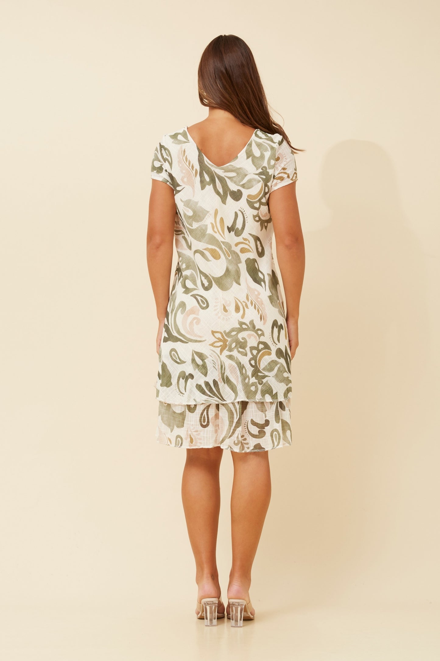 Waves Layered Short Italian Dress