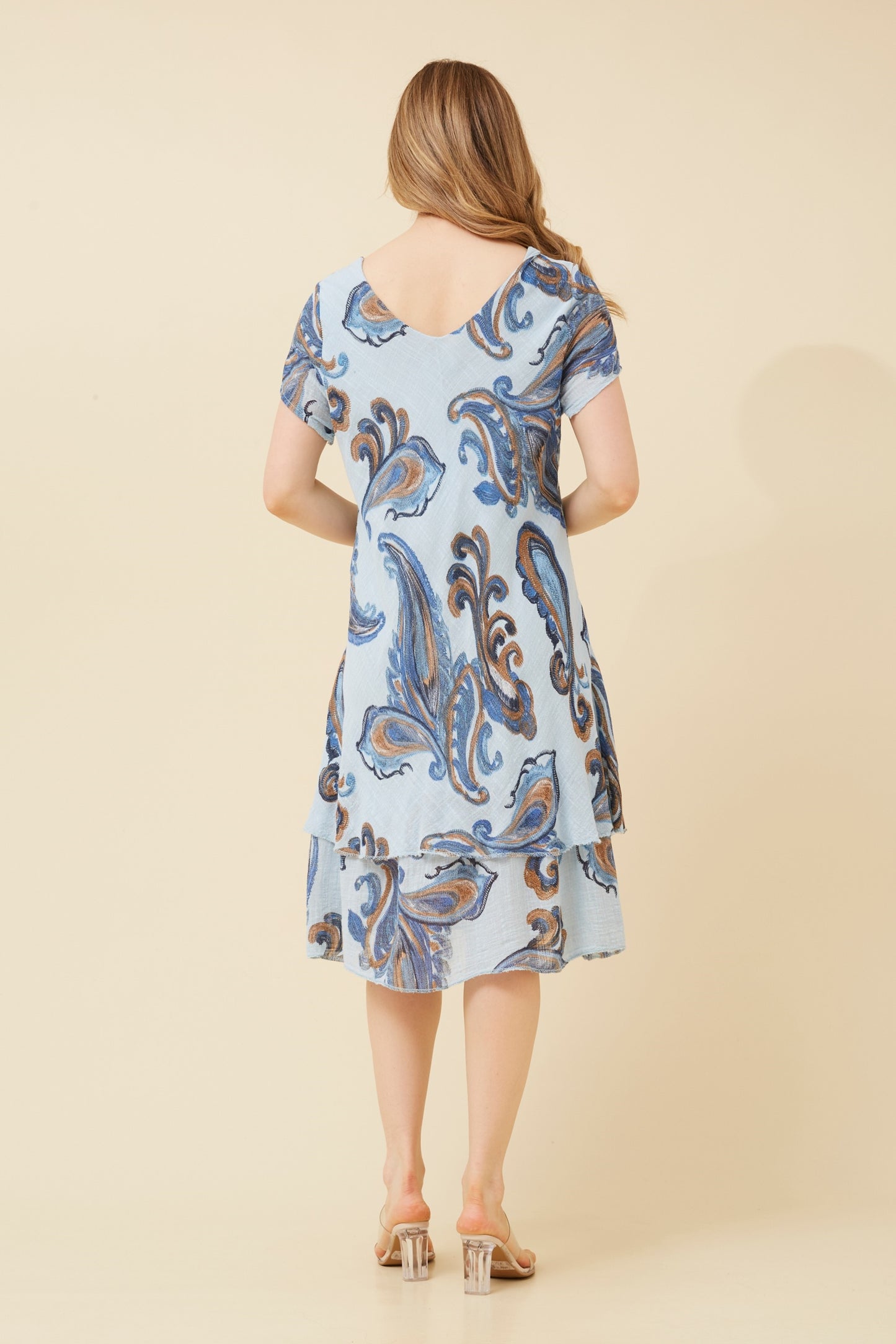 Paisley Layered Italian Dress