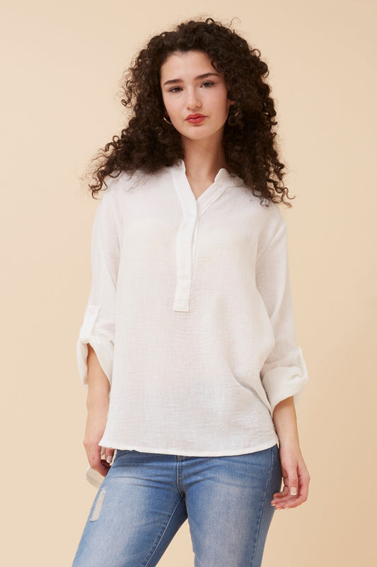 Half-Placket Italian Shirt