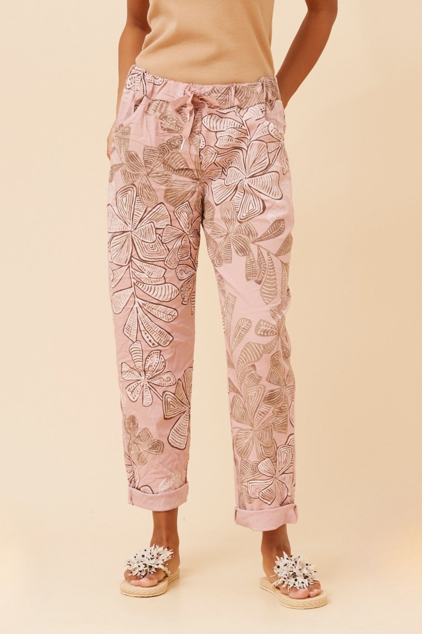 Fossilised Bloom Italian 7/8 Pants
