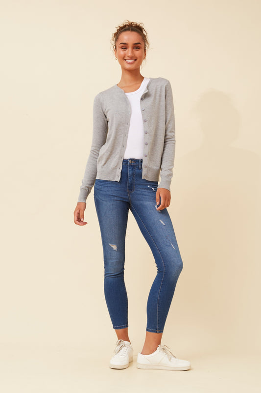 Classic Button-Up Knitted Cardigan