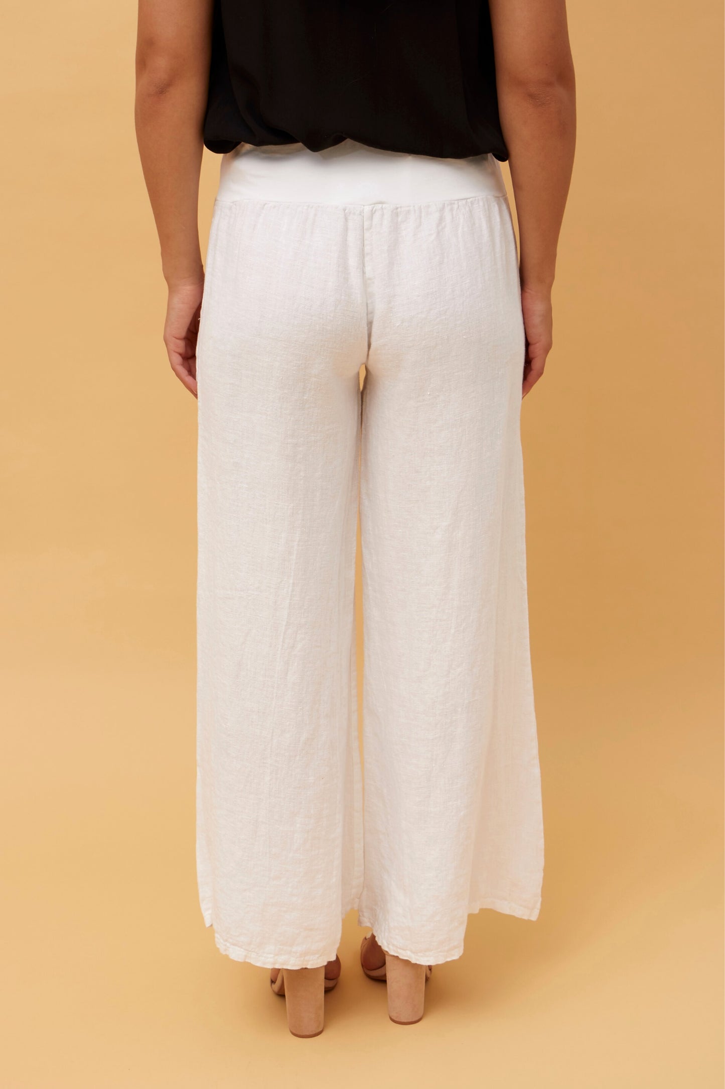 Wide Linen Italian Pants