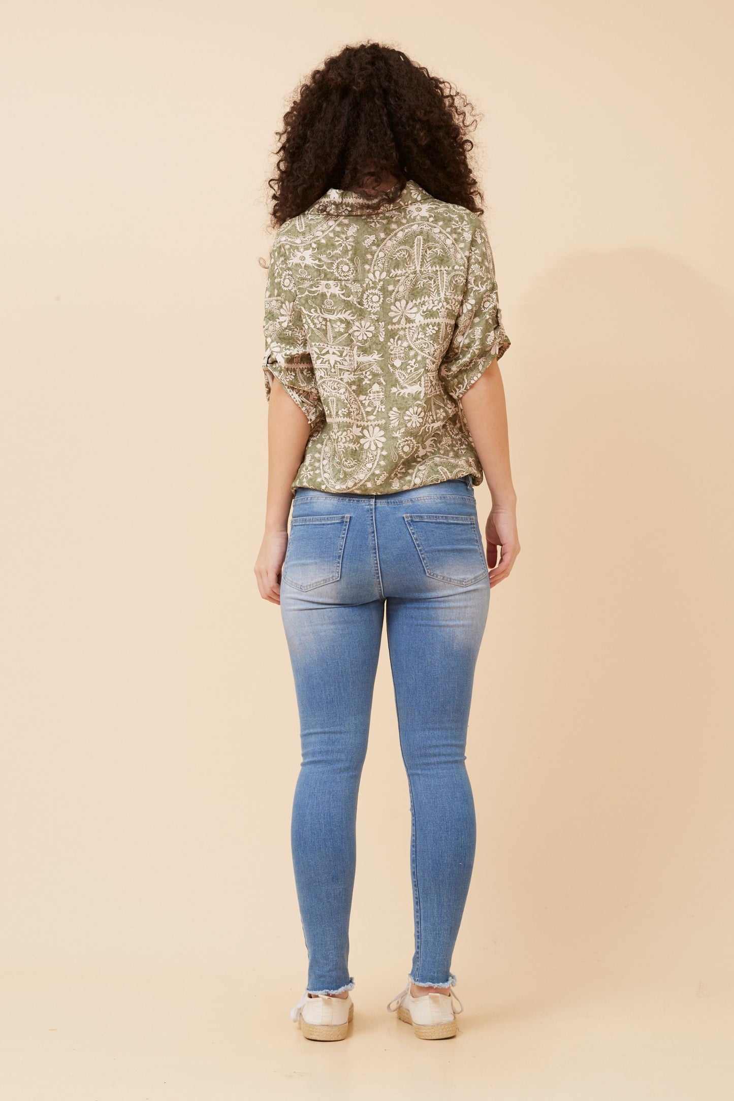Floral Storm Italian Drawstring Shirt
