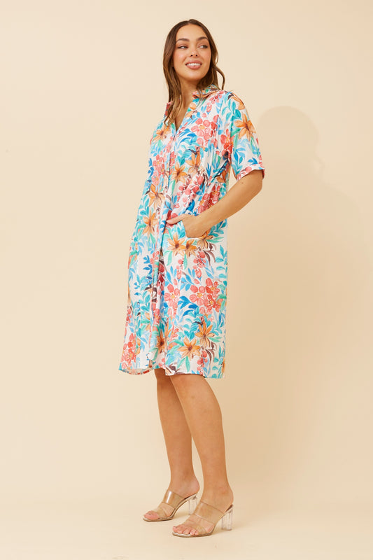 Floral Garden Collared Dress
