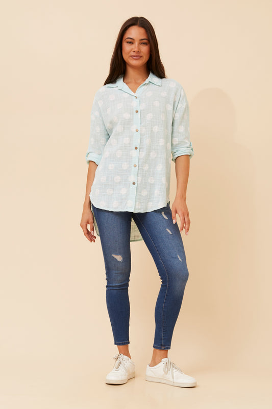 Polka Dot Cotton Shirt