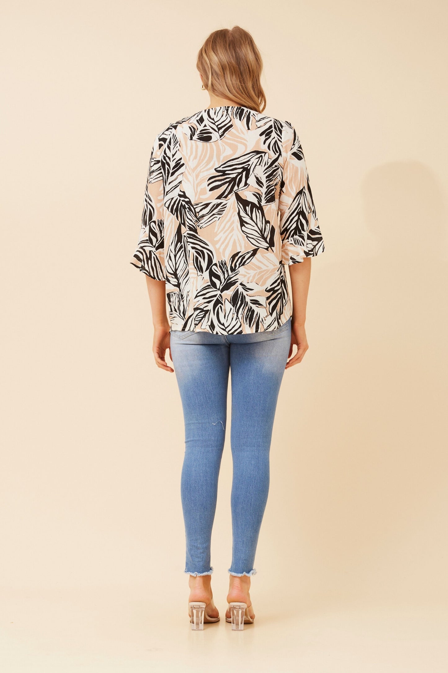 Fern Leaves 2 Button Top