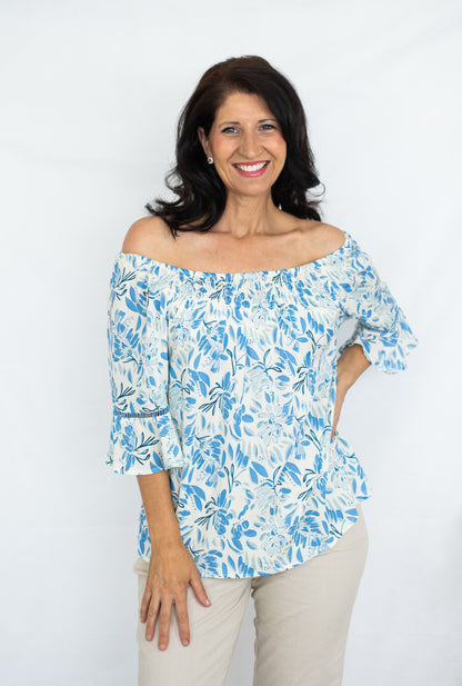 Blossom Shirred Top