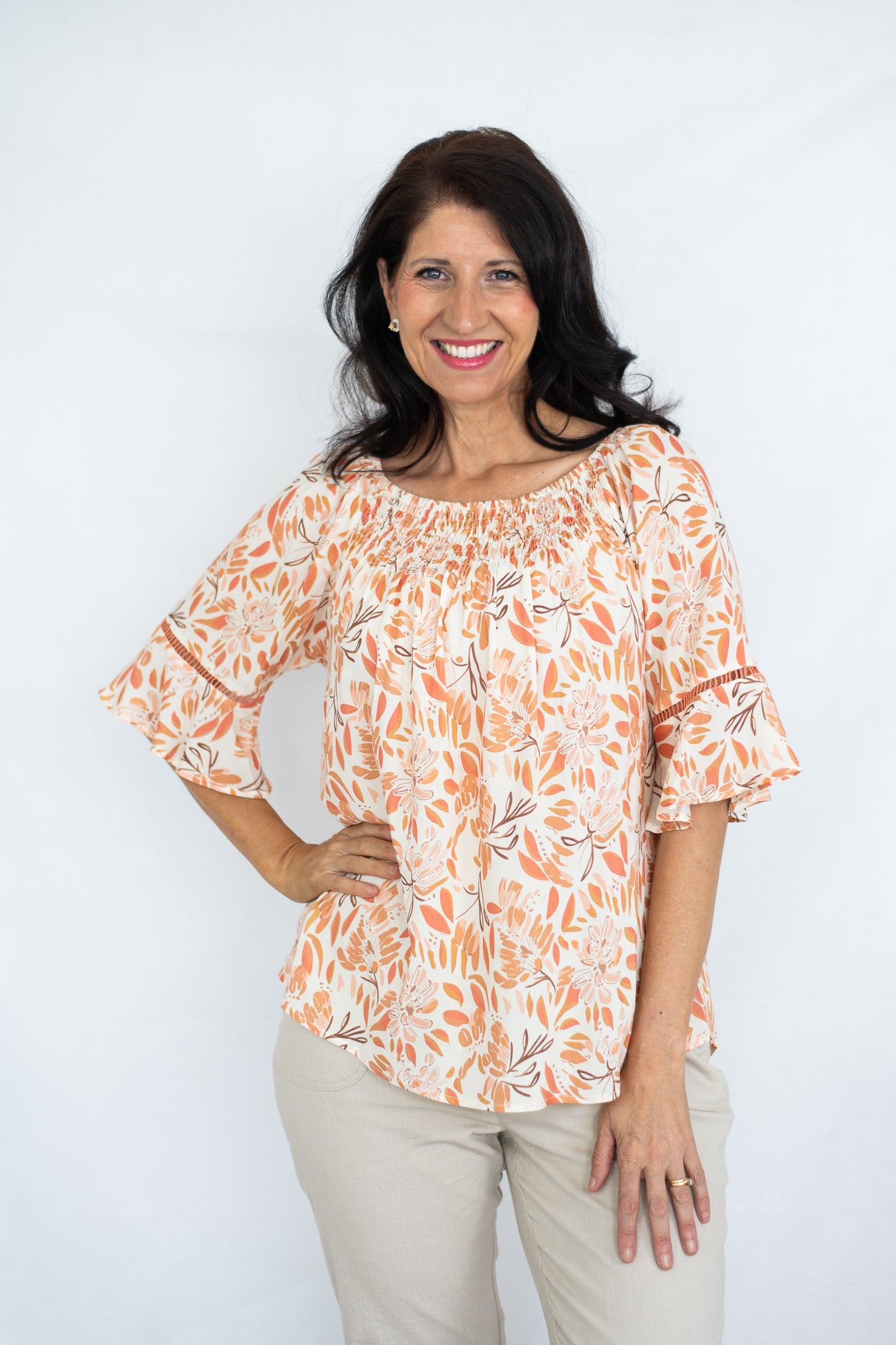 Blossom Shirred Top