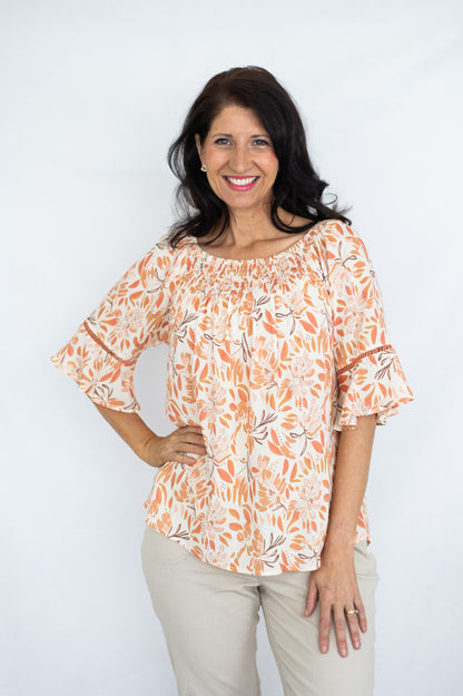 Blossom Shirred Top