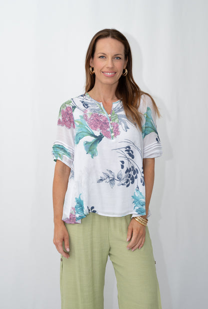 Hydrangeas Yoke Top