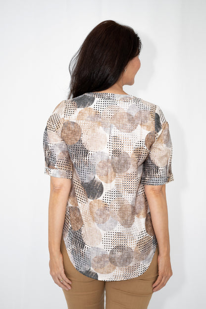 Glitter Polka Yoke Top
