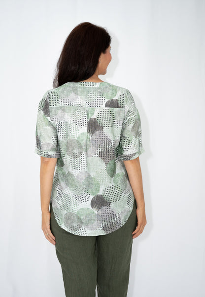 Glitter Polka Yoke Top