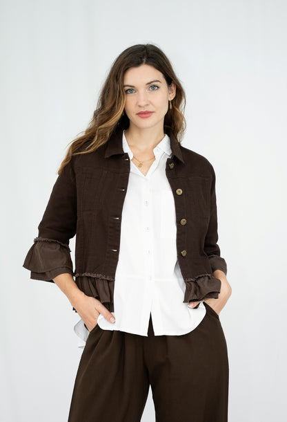 Frill Denim Jacket