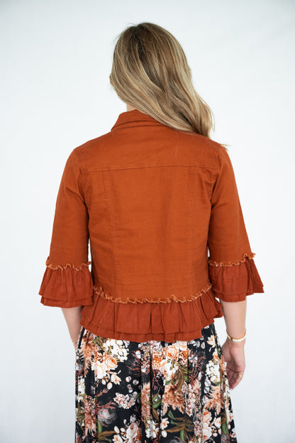 Frill Denim Jacket