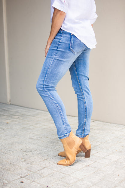 Denim Stretch Pants