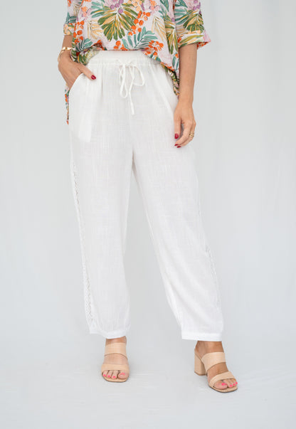 Lace Trim Pants