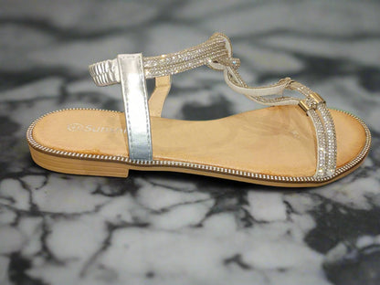 Diamonte Twist Sandals
