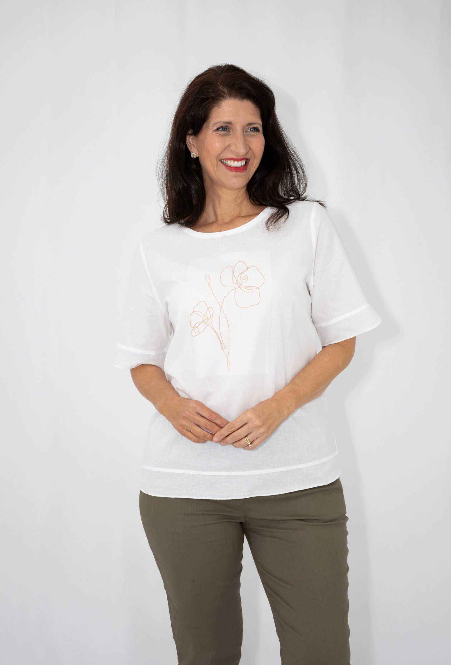 Rhinestone Bloom T-Shirt