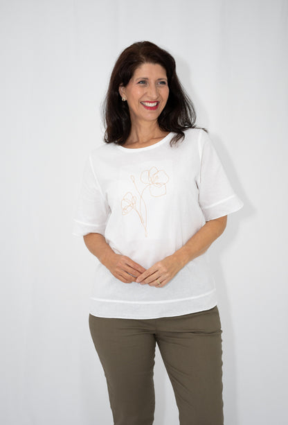 Rhinestone Bloom T-Shirt