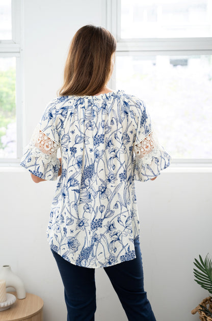 Blooms Lace Bell Top
