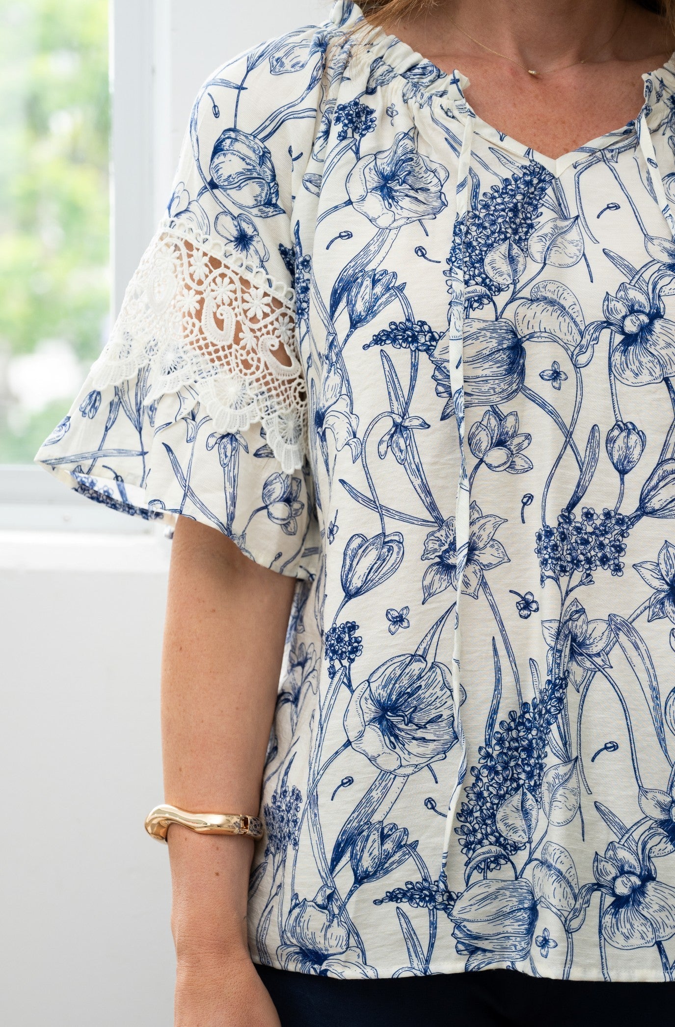 Blooms Lace Bell Top