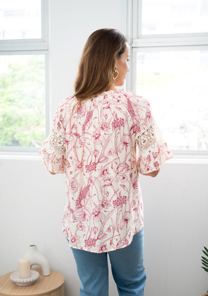Blooms Lace Bell Top