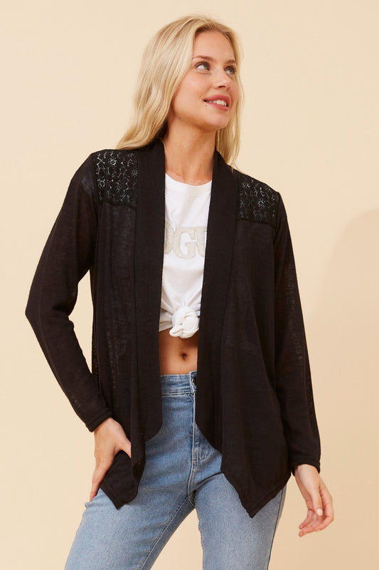 Lace Waterfall Cardigan