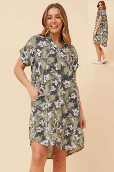 Jasmine Pocket Short Shift Dress