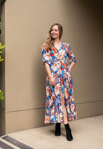 Floral Breeze Tiered Maxi Dress